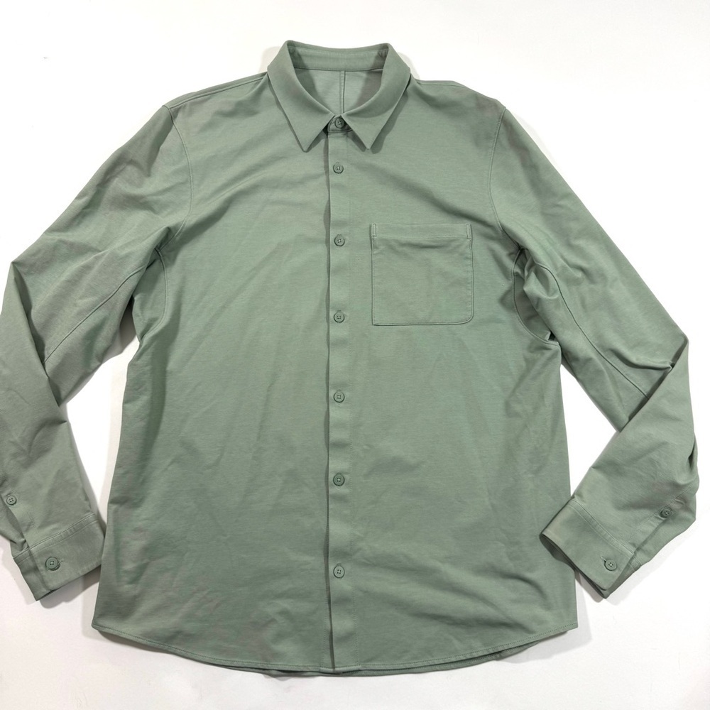 Lululemon Mens Commission Long Sleeve Shirt Oxford Palm Court
